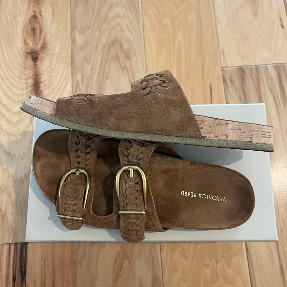 Veronica Beard Paige Sandal in Hazelwood - Picture 7 of 9